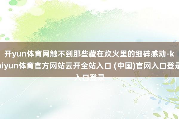 开yun体育网触不到那些藏在炊火里的细碎感动-kaiyun体育官方网站云开全站入口 (中国)官网入口登录