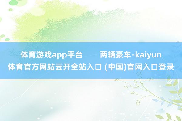 体育游戏app平台        两辆豪车-kaiyun体育官方网站云开全站入口 (中国)官网入口登录