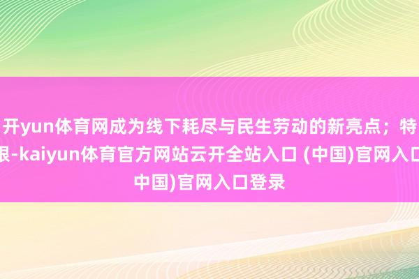 开yun体育网成为线下耗尽与民生劳动的新亮点；特种界限-kaiyun体育官方网站云开全站入口 (中国)官网入口登录