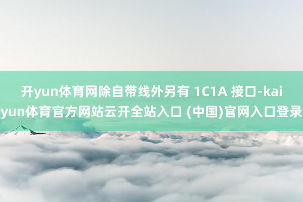 开yun体育网除自带线外另有 1C1A 接口-kaiyun体育官方网站云开全站入口 (中国)官网入口登录